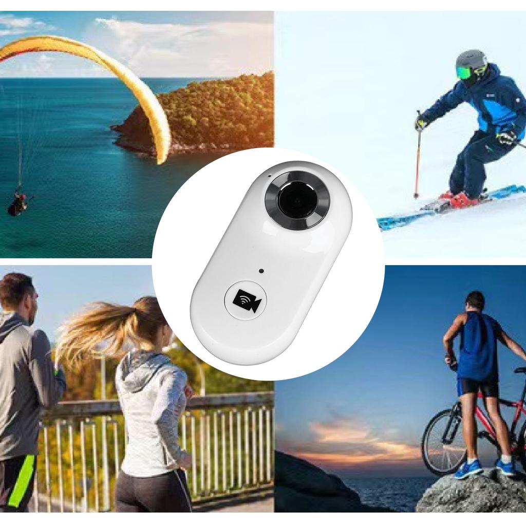 Camera Wireless WiFi HD Video Recorder Thumb Camera for Sports Motorcycle Riding Pet