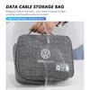 2026 Heiß Für Volkswagen VW Auto Reise USB-Kabel Aufbewahrungstasche Festplatten-Ladegerät Organizer Für Volkswagen Polo Jetta Sagitar Magota
