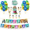 Legend Of Zelda Game Theme Balloon Banner Cake Toppers Set Party Decorations