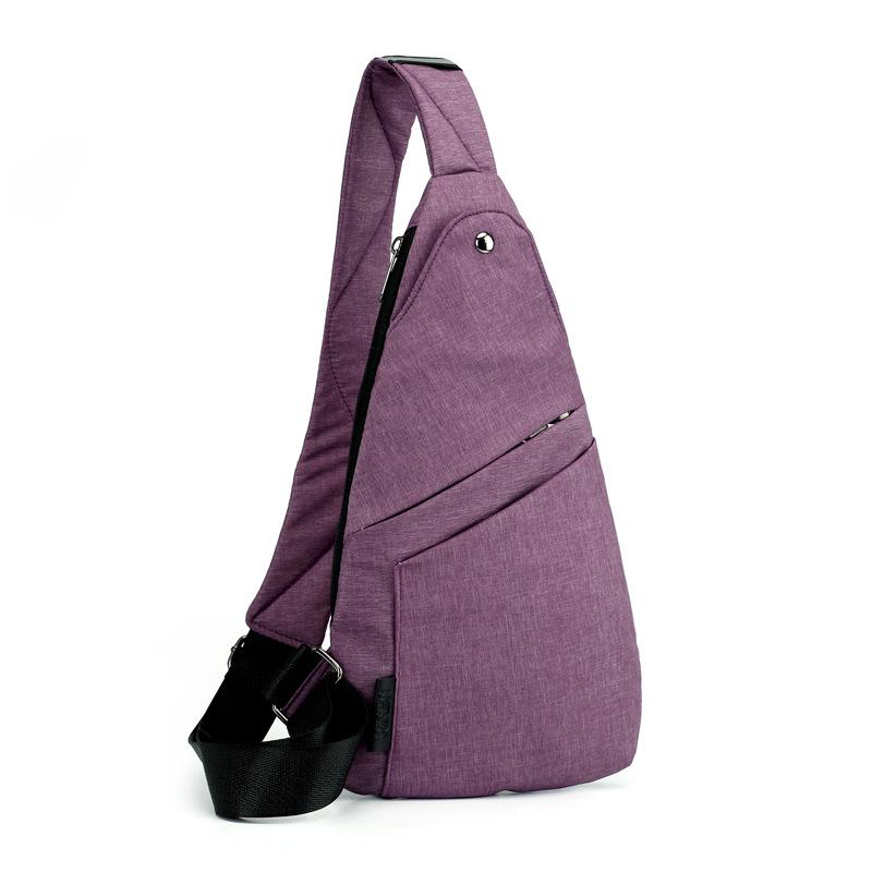 

Мужская нагрудная сумка, новая минималистичная деловая сумка через плечо для поездок на работу, легкая и вместительная водонепроницаемая сумка через плечо фиолетовый