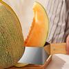 Tăietor de pepene galben Oțel inoxidabil Feliator de fructe cu Mâner Ergonomic Împingere-tragere rapidă Tăietor de pepene Gadget de bucătărie