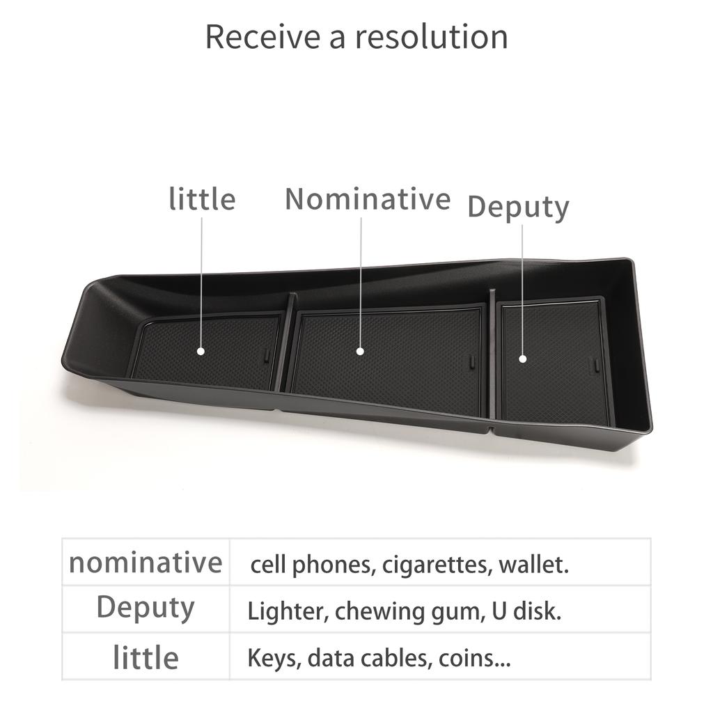 for BYD SEAGULL/BYD Dolphin Mini Center Console Storage Box Central Lower Layer Organizer Tray Car Interior Accessories