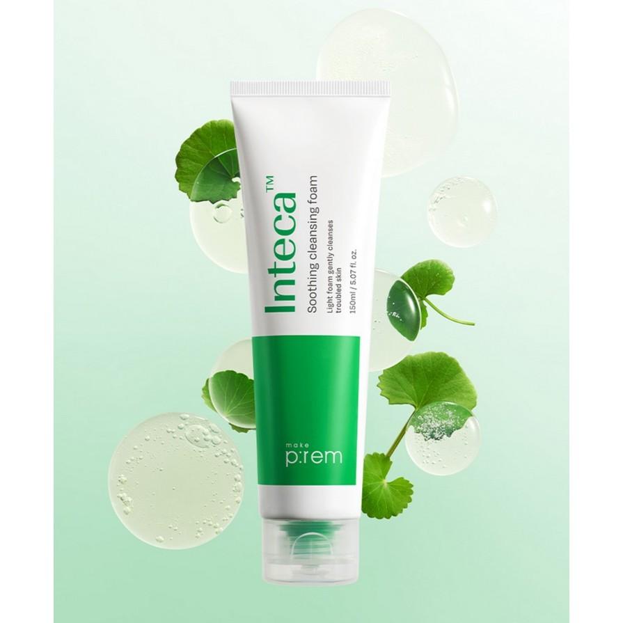 MAKE PREM INTECA Soothing Gel Cleansing Foam, 150mL