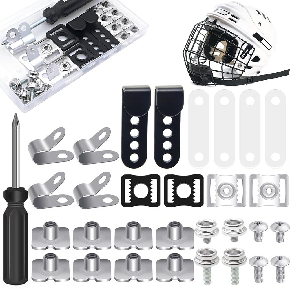 

31Pcs Football Helmet Repair Kit Screws Nuts Gaskets Clips Screwdriver Hockey Helmet Replacement Parts Sports Helmet Repair Kit China Mainland