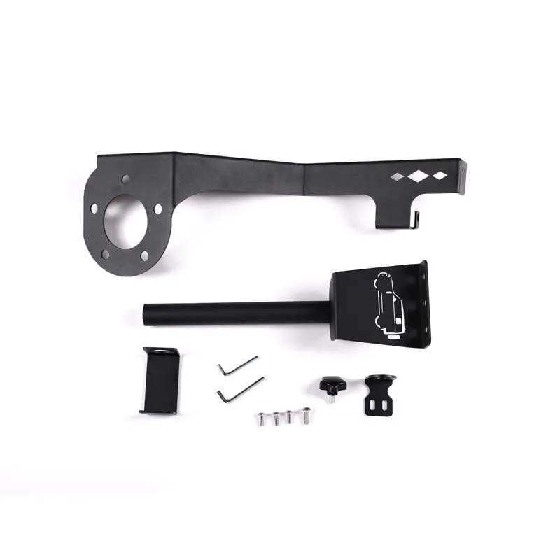 BCC1 For Land Rover Defender 90 110 130 2020-2025 Stainless Steel Black Car Tailgate Flag Pole & Antenna Bracket Car Accessories