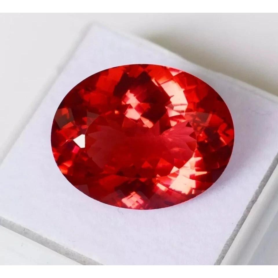 Natural Padparadscha Sapphire Flawless Oval Cut Loose Certified Gemstone