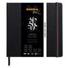 Rhodia Touch Sketchbook, Carbon Paper, 21x21cm (Black Paper, Plain, 120g, 112 Pages) RHODIA Touch Cf116117