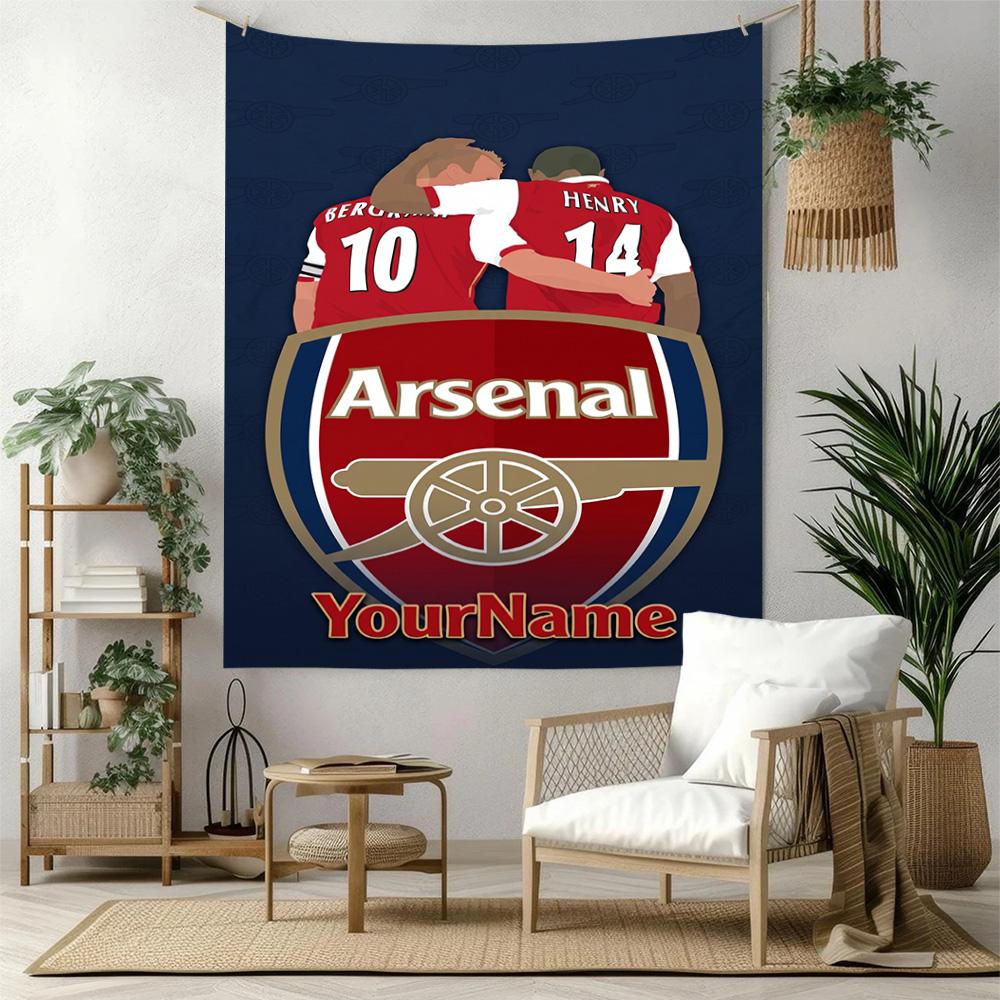 Arsenal Custom Your Name Wall Decor Tapestry Art For Pet Memorial Birthdaywedding Party Backdrop Family Gift