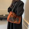 Big Bag Women's Large Capacity 2025 New Autumn College Students Class Shoulder Bag Personalized Commuting Tote Big Bag