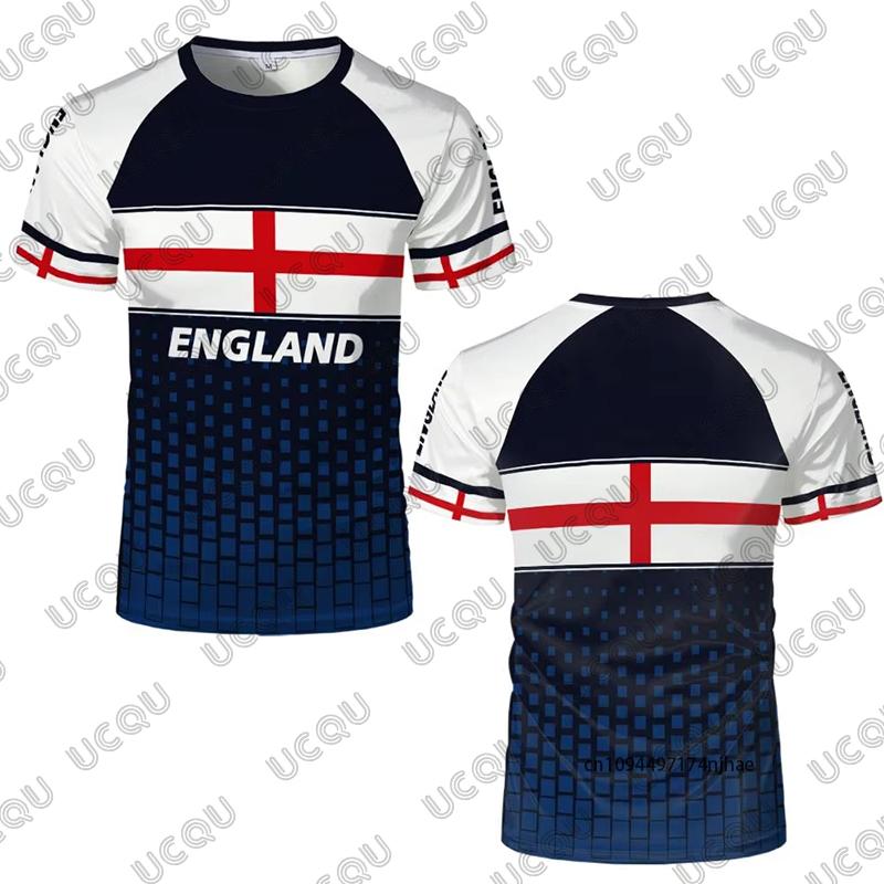 Summer New England Flag Print Football Jersey For Men Women Surfing T-shirt Quick-Drying Sports Kids Tees Casual Oversized Tops