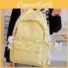 Simple Color Solid Lace Bow Design Student Backpack For School And Use Daily