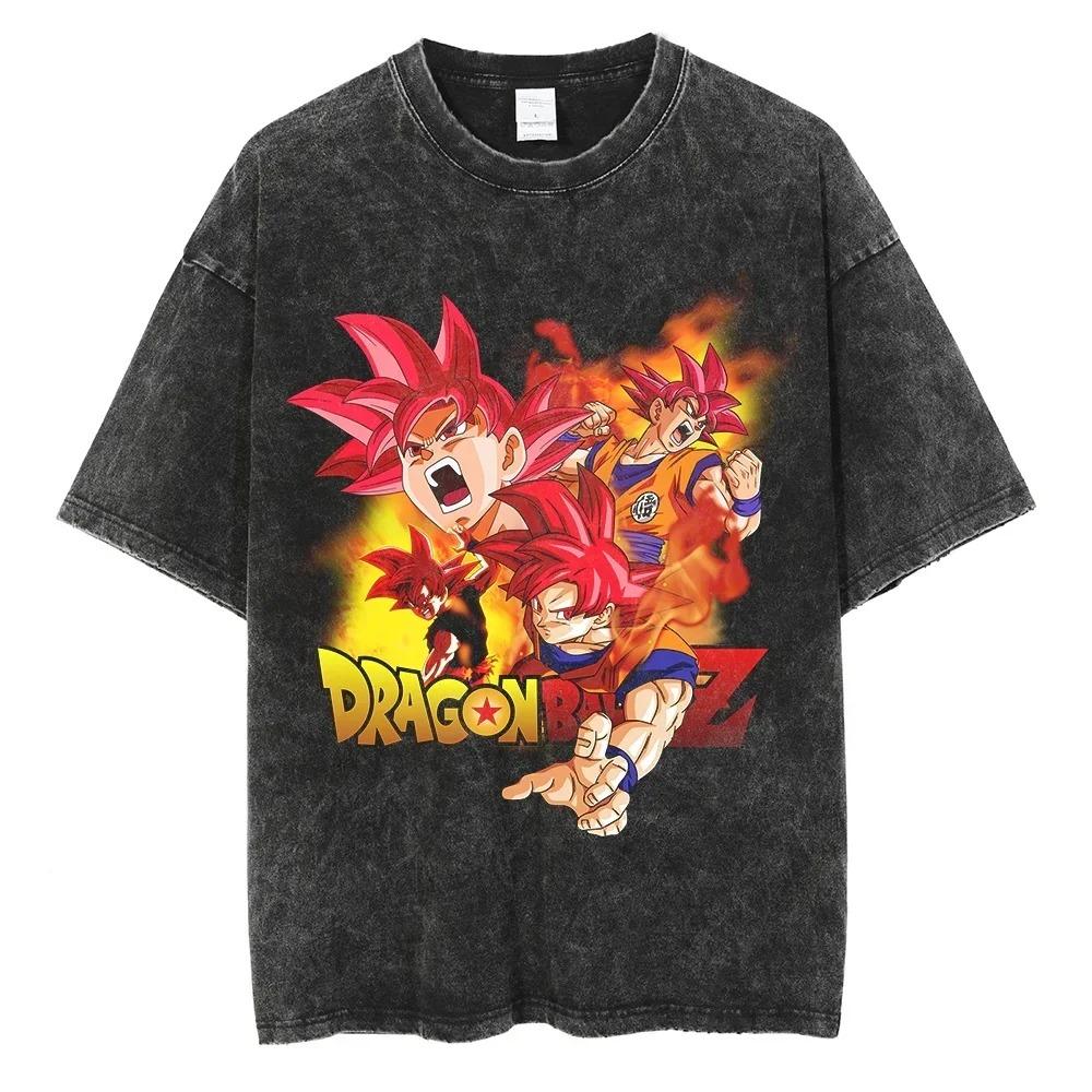 Dragon Ball Z Perfect Cell & Cell Jr. Vintage Washed Anime Print Oversized T-Shirt | Unisex Streetwear Top
