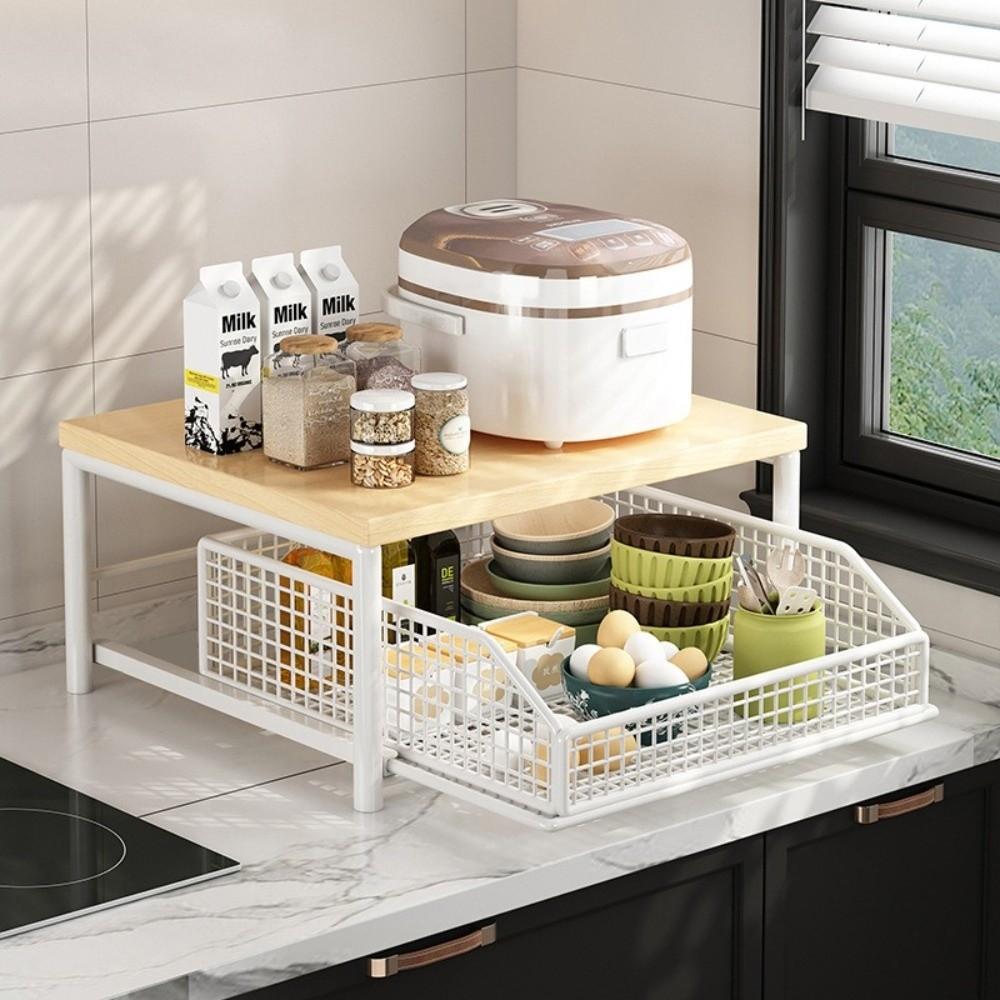 Space Saving Microwave Stand Countertop Storage Multi-Appliance Rack Microwave Rack  Toaster Oven