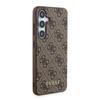 Guess Guhcs24Sg4Gfbr S24 S921 Brązowy/Brown Hardcase 4G Metal Gold Logo
