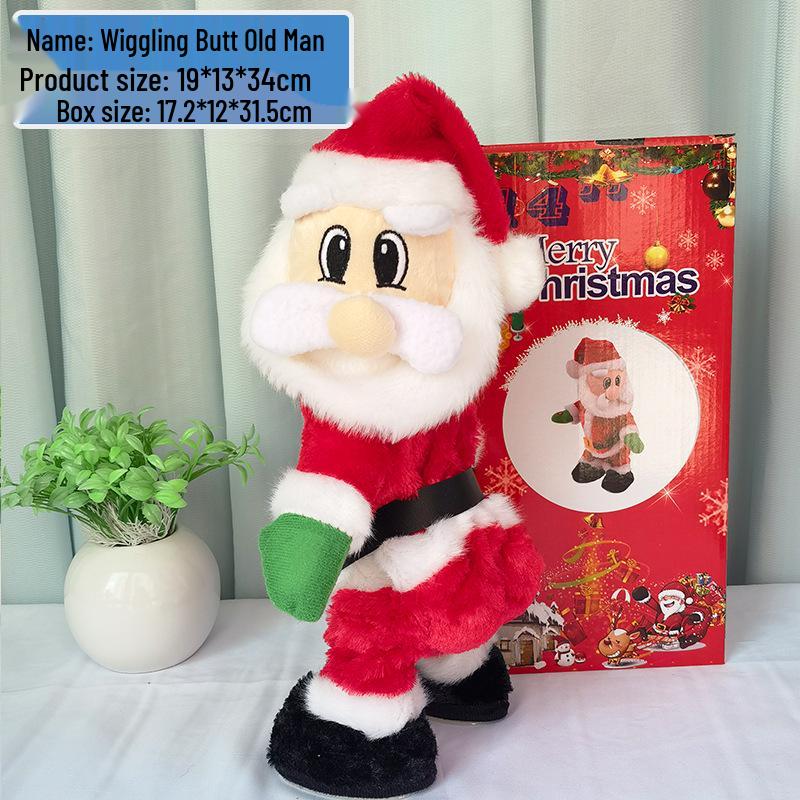 Santa Claus Shaking Butt Electric Christmas Doll Toy