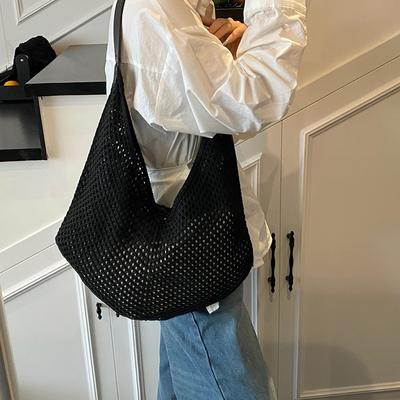 Bolso de Gran Capacidad Bolso de Mujer Nuevo Versátil Moda Color Sólido Bolso de Hombro