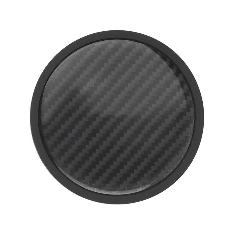 UTULK1 New 2025 2Pcs Carbon Fibre Water Cup Mat Car Coaster Anti Slip Pad For Mercedes-Benz AMG W213 W201 C180 GLA GLB GLC GLK GLE GLC