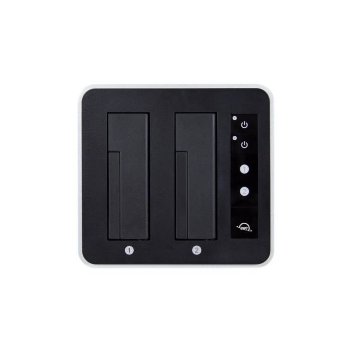 USB-C Dual Drive Dock - OWC - Drive Dock - USB-C - Black - For 2.5" / 3.5" Hard Drives
