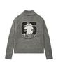 LMR Channony Wool Cowichan Knit Zip-Up Grey