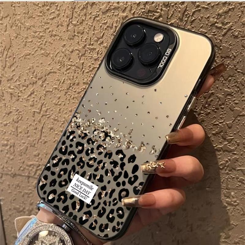 Golden Dot and Leopard Print Design Phone Case For Xiaomi Mi Poco X6Pro X6 X7 X5 Pro Mi Poco F7 F6 F5 Pro Back Cover