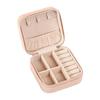 PU Leather Jewelry Organizer Box Square Jewelry Display Box Durable Jewelry Storage Box  Girls