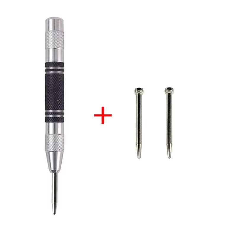 Automatic Center Punch Non-Slip Metal Punch Woodworking Tool Hand Tool For Wood Metal Steel Aluminum