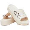 Crocs Crown Cloud EVA Non-Slip Slide Sandals Women Footwear Beige 209732-0WW
