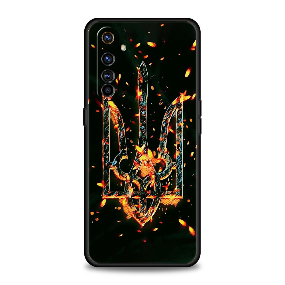 

U-Ukraine Flag Phone Case for Realme 8 9 Pro Plus 8i 9i 6 7 GT2 C21 C25 C3 C11 11 Pro 5G Plus Shockproof Silicone Shell Capa Bag realme 6 pro