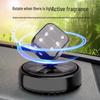 Rhinestone Dice Solar Car Perfume: Rotating Air Freshener Ornament for Interior Decoration