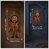 Funny Door Hanging Ornaments 2D Printed Witch's Doorplate Retro Decorative Plate  Christmas