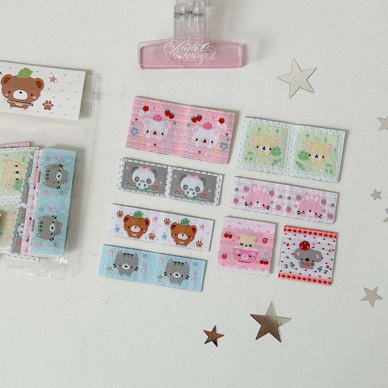 Cute Label Index Sticker Embroidery Stickers Self Adhesive DIY Sticker Pack Label Diary Album Decor Stationery Stickers
