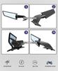 CNC Wind Swivel Wing Rearview Side Mirror For  Kawasaki Ninja 400 650