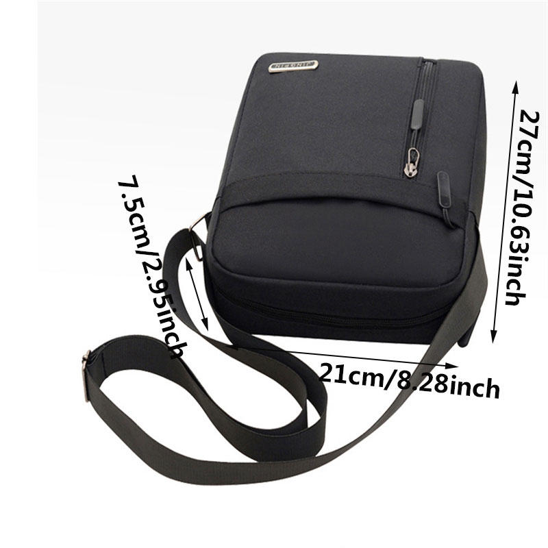 Men's Business Casual Messenger Bag Lightweight Travel Office Work Satchel Bags Large Crossbody Bag