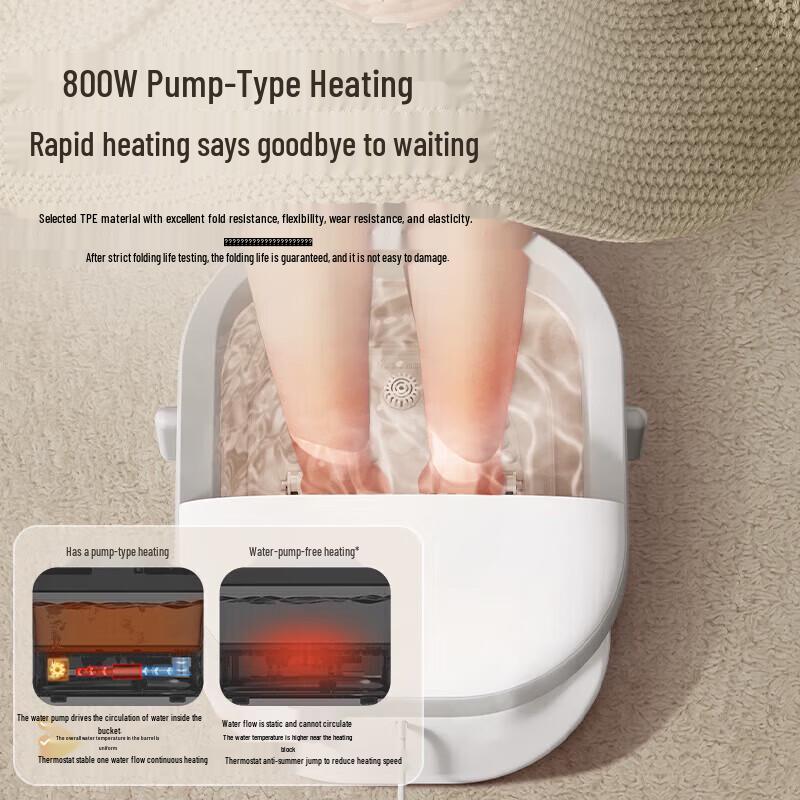 Midea Automatic Foldable Heated Foot Spa Massager