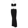 Sommer 2025 Metallketten-Halter-Wickelkleid - Damen-Ausschnitt-Stil