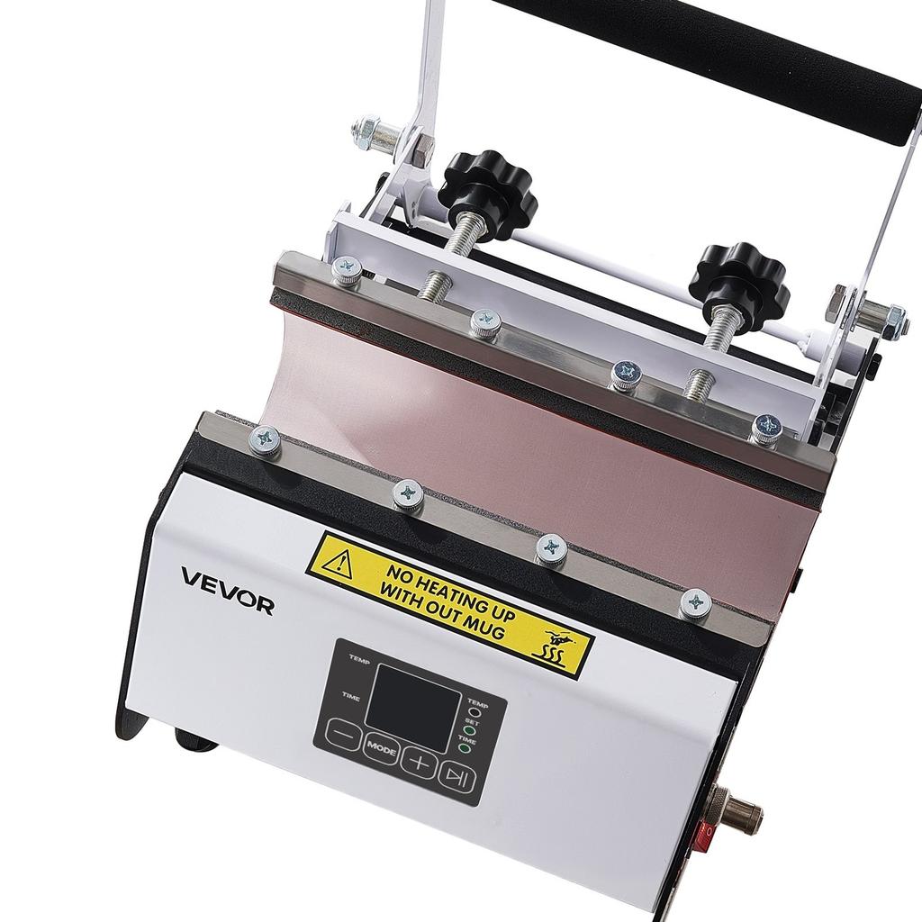 Tumbler Heat Press Machine, Max 887 mL Mug Press, Fast and Even Heating, with Tape and Gloves, Easy Temp and Time Setting, Heat Transfer for