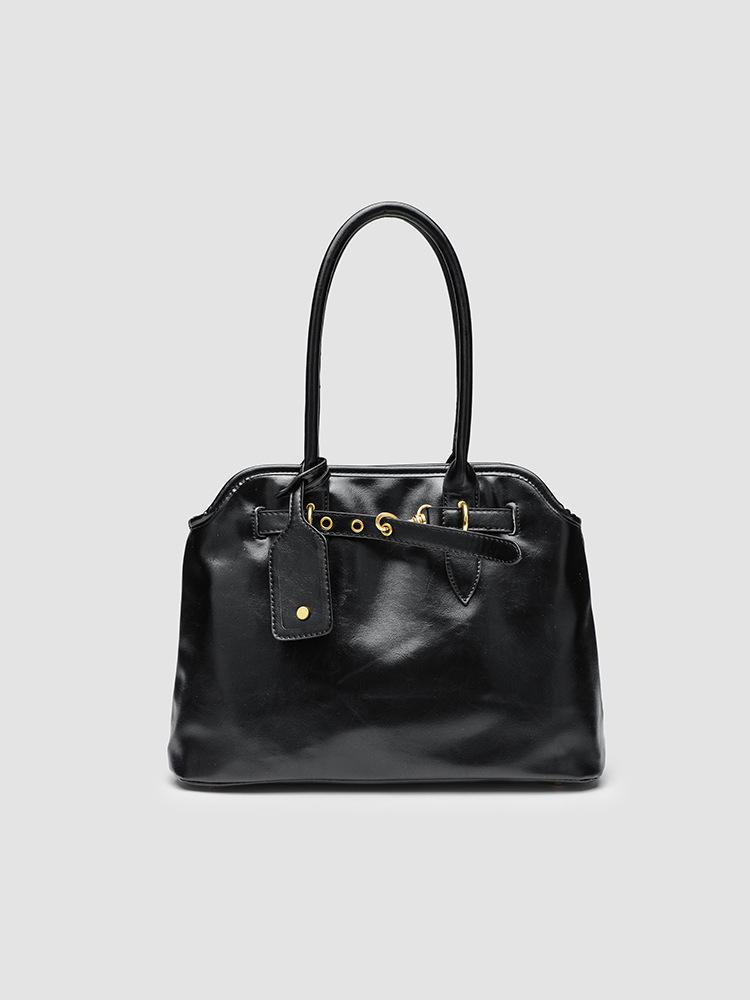 Retro Lazy Briefcase Bag Women S Large-Capacity Texture Versatile Simple Niche Design Portable Shoulder Tote Bag чёрный 3200₽