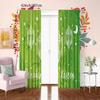 2 Sheets - Ramadan Blessing - Printed Curtain - Polyester Material - for Bedroom, Living Room, Study,