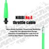 NIBBI Motorcycle Throttle Cable 102cm Connection Throttle Accelerator Adjustable Cable Moving Distance 12cm For Yamaha KTM Motor