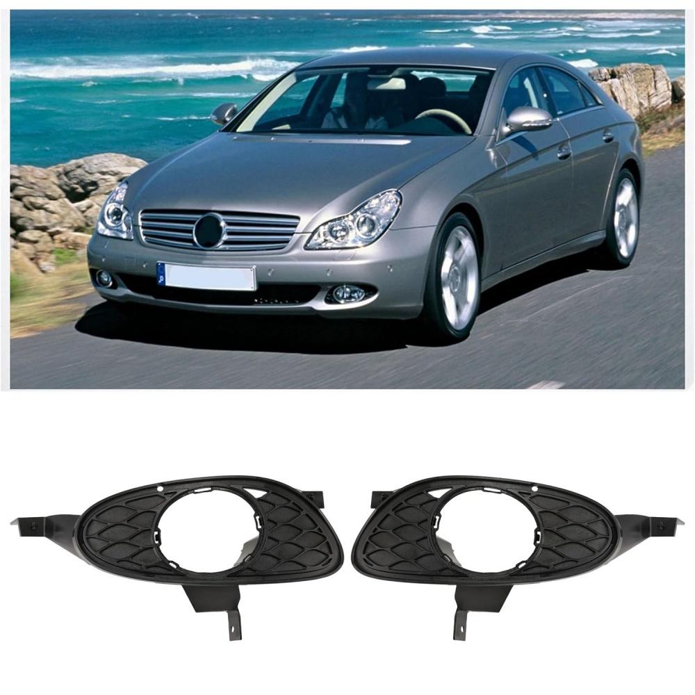 NEW Front Bumper Fog Light Trim Left & Right Side Set For Mercedes Benz W219