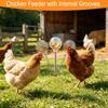 Brinquedo de Bicar Frango Alimentador Lento com Design de Balanço Reduz o Desperdício de Ração Alimentador de Aves para Pintos Patos Galinhas Frangos de Corte
