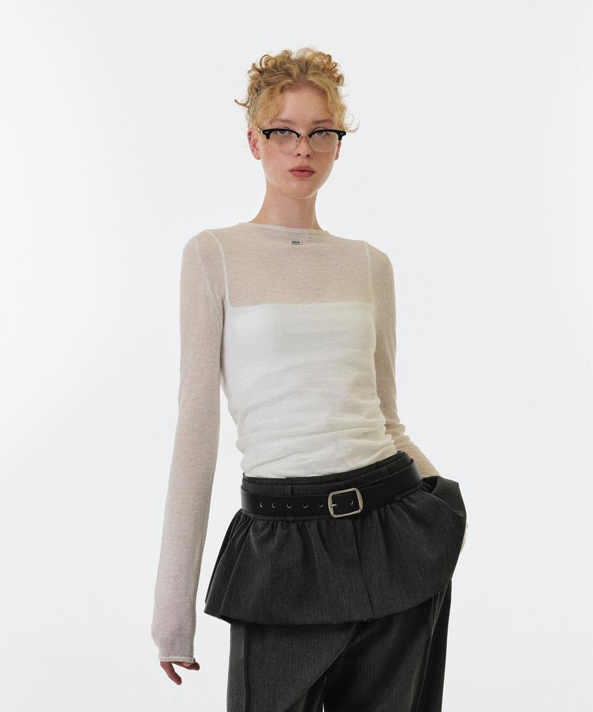 GROVE Juliet Mohair Knit (White)