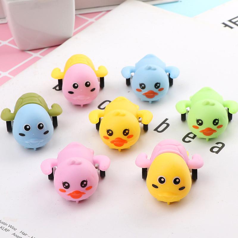 Turtle Mini Duck Animal Vehicle With Rebound Action For Toddler Motor Skills