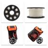 Multipurpose Scubas Diving Reel Compacts Diving Line Spool With High Visibilities Nylon Cord For Underwater Navigations