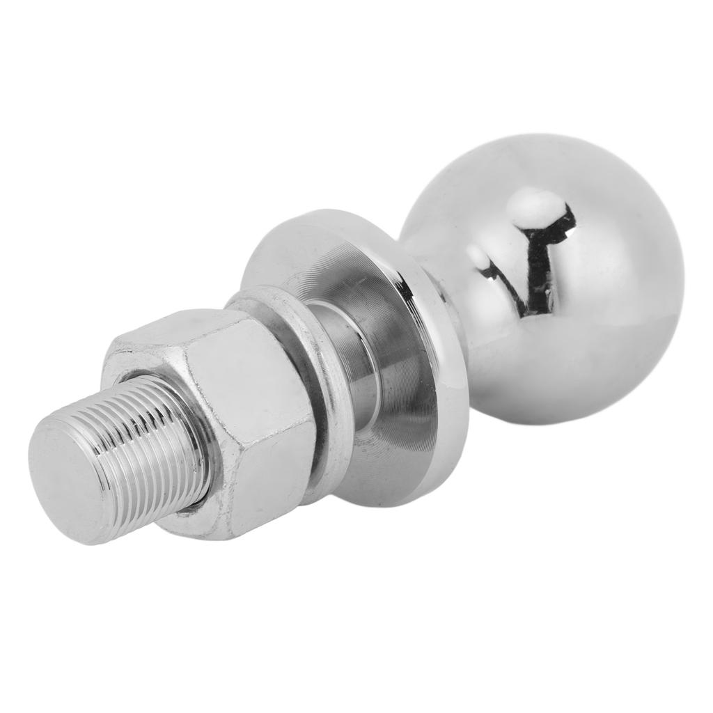 Chrome Trailer Hitch Ball 2 Inches Diameter 7500LBS Rated Towing Capacity with 2 1 8 X 1 Inches Shank for Boat Trailer