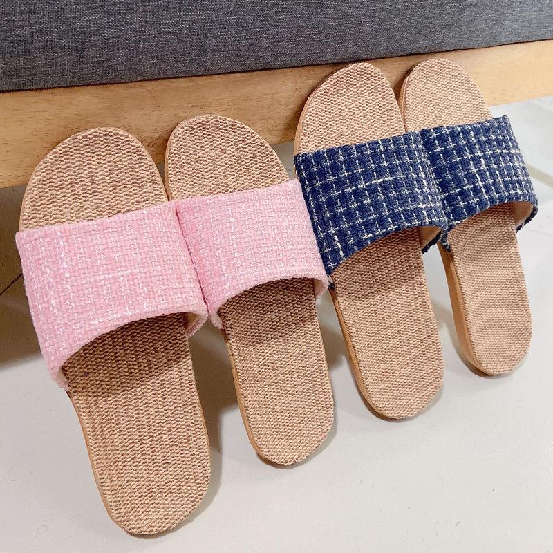New Women's Comfortable EVA Lightweight Linen Slippers