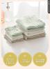 (Keratta) Ibul Bath Gauze Handkerchief Towel Baby Set of 6 in Muted Colors (Handkerchief & Towel Set (Green, Beige, White))