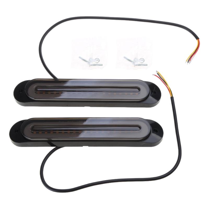 2 Pezzi Lampada Posteriore LED per Rimorchio Luce di Stop Freno Dinamica Fendinebbia Posteriore Luci di Retromarcia