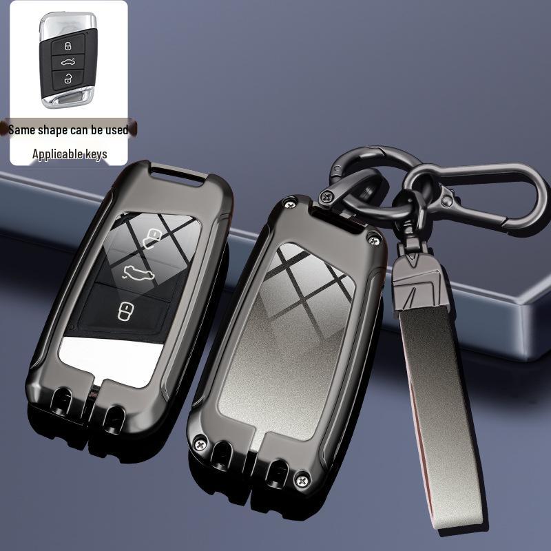 Compatible Key Case for Volkswagen Cars: 24 Sagitar, Bora, Golf 7, Tiguan L, Tayron, Yi, Magotan, and 23 Model CC.