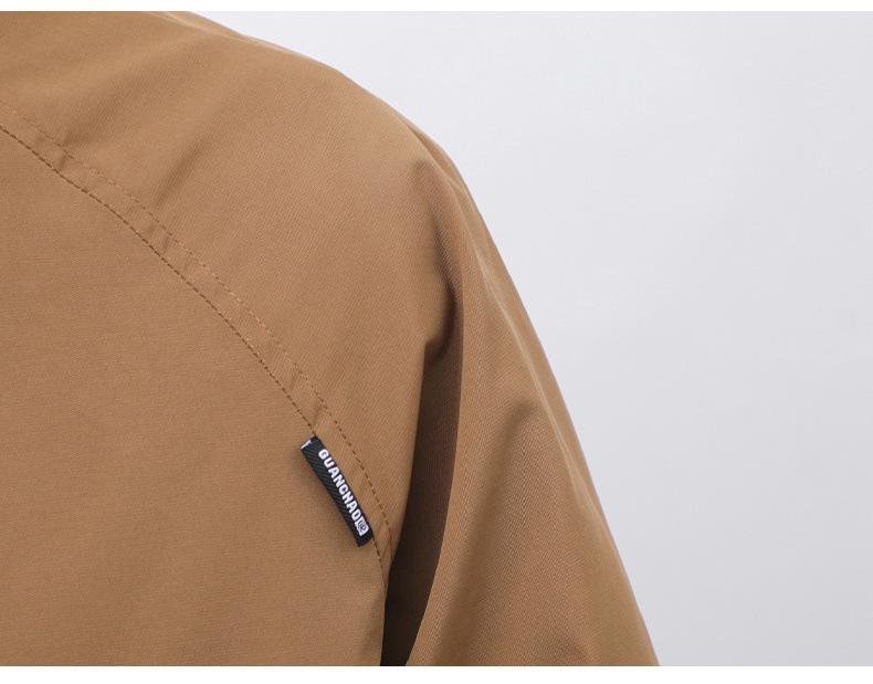 Men's Trendy Cotton Padded Jacket - 2025 Autumn/Winter, Warm, Windproof, Stand Collar, Versatile Outerwear for Youth.